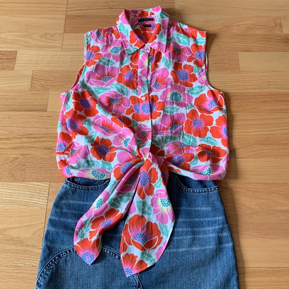 Theory Poppy Knot Shirt